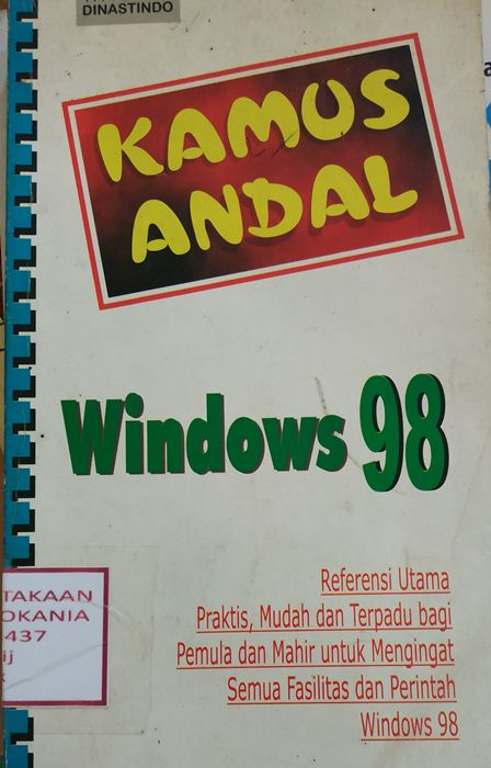Cover Kamus Andal Windows 98