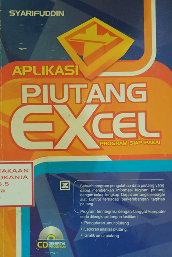 Cover Aplikasi Piutang Excel