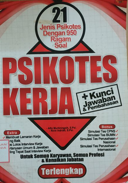 Cover PSIKOTES KERJA + Kunci Jawaban & Pembahasan