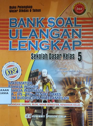Cover Bank Soal Ulangan Lengkap Sekolah Dasar Kelas 5