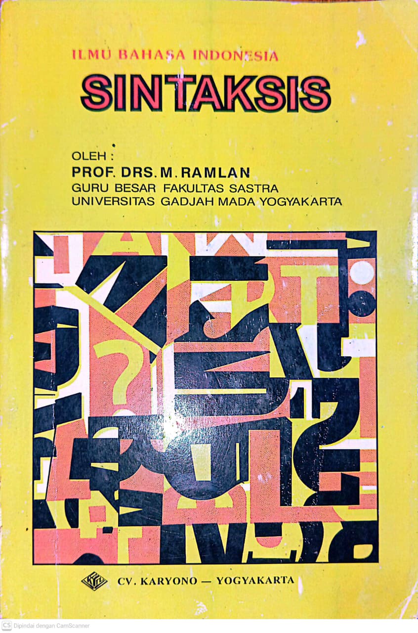 Cover Ilmu Bahasa Indonesia : SINTAKSIS