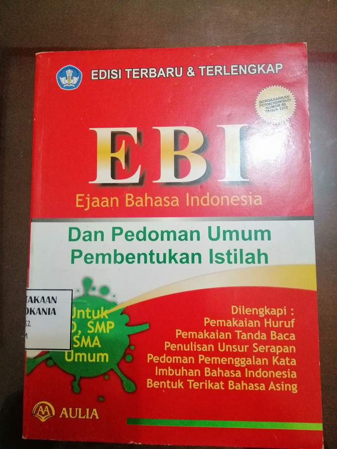 Cover Pedoman Ejaan Bahasa Indonesia