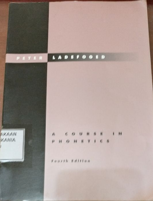 Cover A Course in Phonetics