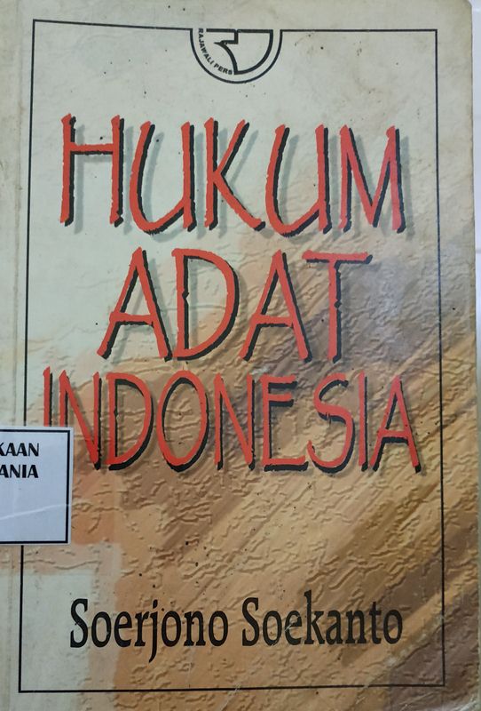 Cover Hukum Adat Indonesia