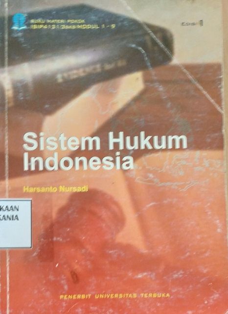 Cover Sistem Hukum Indonesia