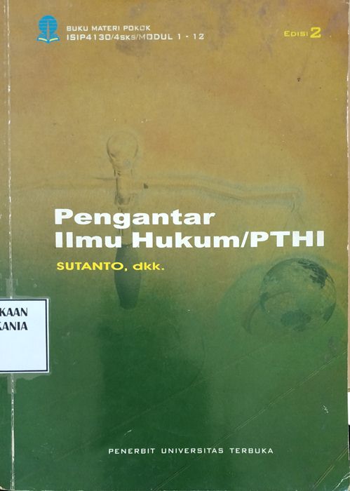 Cover Pengantar Ilmu Hukum/PTHI