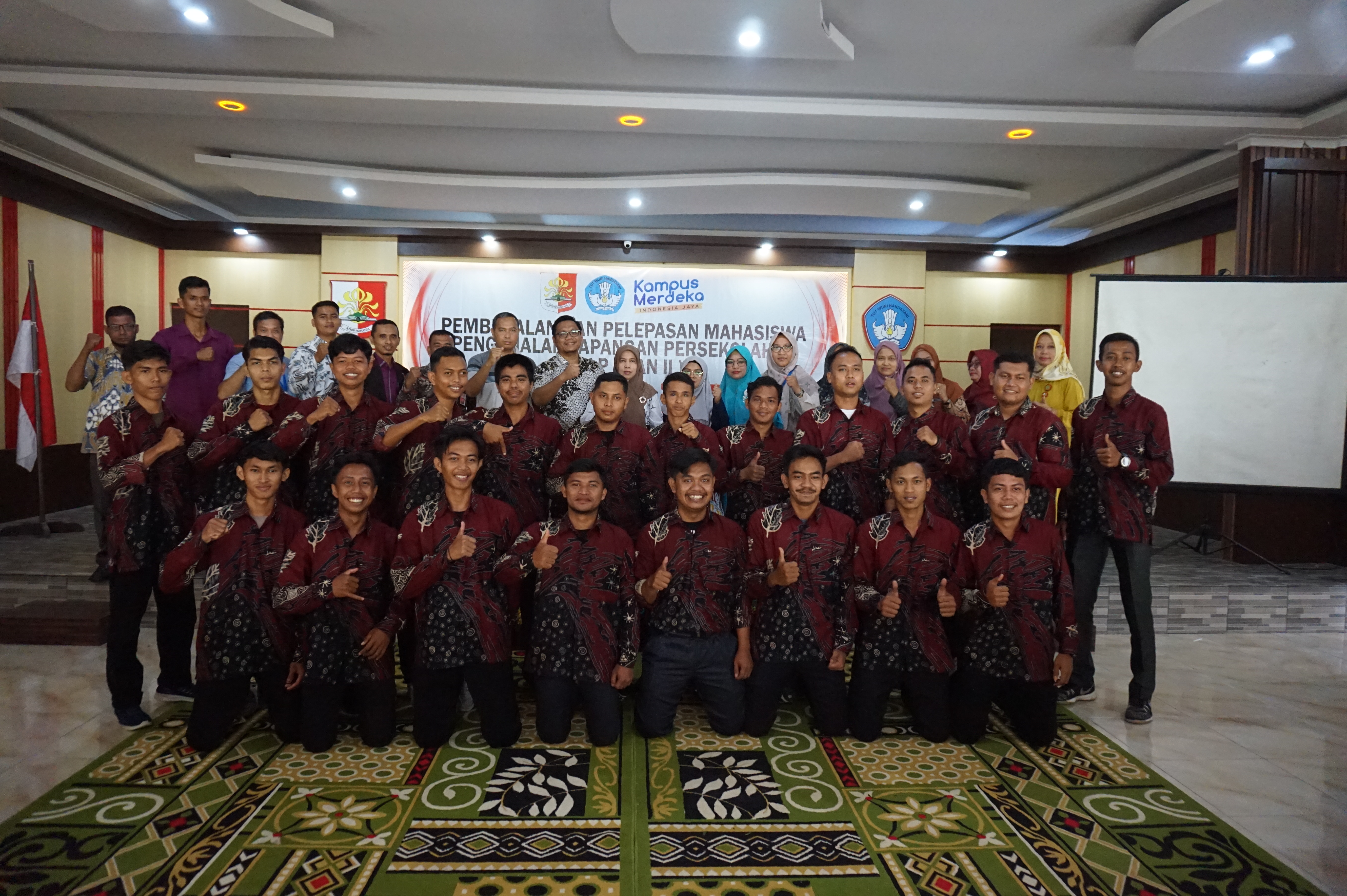 Pembekalan dan Pelepasan Mahasiswa Program Pengenalan Lingkungan Persekolahan (PLP) Universitas Rokania